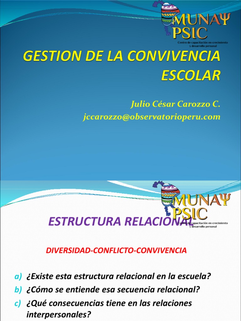 Estrategias para la Convivencia Escolar | PDF | Salón de clases ...