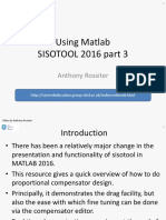 Using Matlab Sisotool 2016 - Part 3
