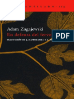 Zagajewski Adam - en Defensa Del Fervor