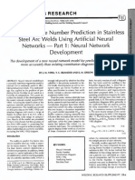 Improved Ferrite Number Prediction in Stainless Steel Arc Welds Using Artificial Neural Networks Part 1: Neural Network Development