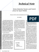 Technical Note: Approximate Stress Intensity Factor and Notch