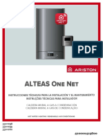 2036 1877 Manual Instalação Caldeira Condensação ALTEAS ONE NET PDF
