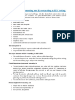 Importance of Counseling and Re-Counseling in HIV Testing:: The Main Goal Is To