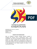 Insights For Federalismo: Republic of The Philippines San Jose Negros Oriental Sangguniang Kabataan Federation