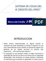 Analisis Sistema de Colas Del Banco de Credito