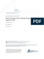 Heat Exchanger System Piping Design For A Tube Rupture Event