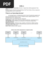 What Is An Operating System?: Unit - 1