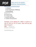 Time Value of Money