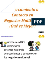 Acercamiento o Contacto en Negocios Multinivel - HTTP