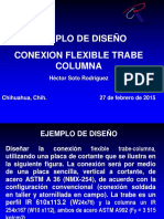 Conexión flexible trabe-columna con placa cortante