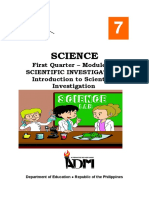 Science7 - q1 - Mod1a - Introduction To Scientific Investigation - v3