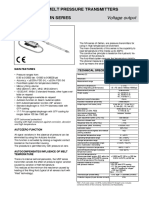 Melt Pressure Transmitters MN Series: Voltage Output