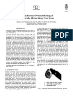 High Efficiency Preconditioning of Electrically Melted Grey Cast Irons