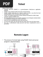 Telnet: Discuss Telnet in Detail