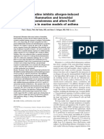 DL Inhibits Allergen-Induce Airway Inflammation and Bromchia Hyperresponsiveness and Alters T-Cell Responses in Murine Model