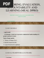 Monitoring, Evaluation, Accountability and Learning (Meal Dpro)