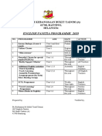 English Panitia Programme 2019: Sekolah Kebangsaan Bukit Tadom (A) 42700, BANTING, Selango