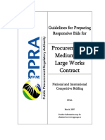 Procurement of Medium and Large Works Contract: Guidelines For Preparing Responsive Bids For