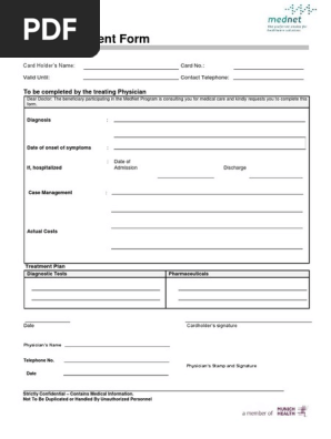 Reimbursement form