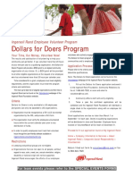 Dollars for Doers Employee Volunteer Program
