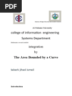 College of Information Engineering Systems Department Integration by