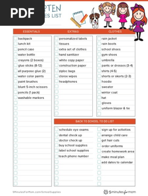 School-Supplies-List-Printable-Checklists-For-All-Grades