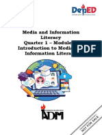 MIL - Q1 - M2 - Introduction To Media and Information Literacy
