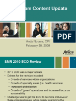 SMR Exam Content Update: Andy Nourse, CPI February 20, 2009