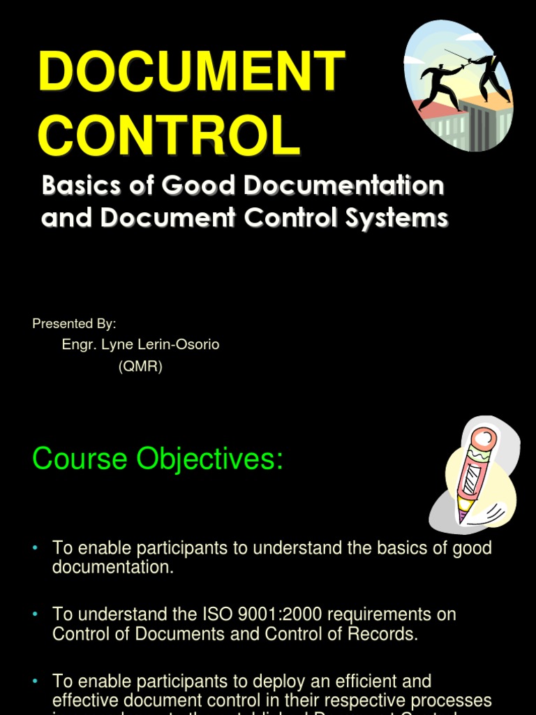 Document Control Training Basics | PDF | Iso 9000 | Verification And ...