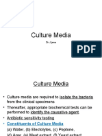 Culture Media: DR J Jena