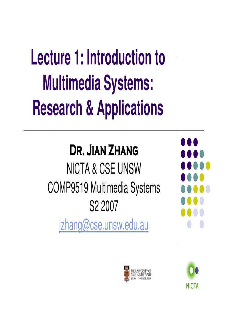 Introduction To Multimedia Systems | PDF | Video | Multimedia