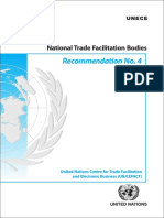 Recommendation No. 4: National Trade Facilitation Bodies