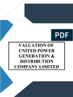 Valuation of United Power Generation & Distribution Company Limited