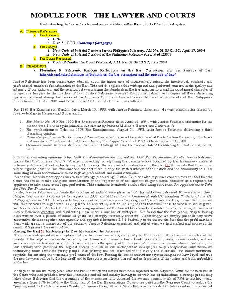 Module Four Concepts | PDF | Law Clerk | Lawyer