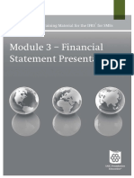Module 3 - Financial Statement Presentation: Iasc Foundation: Training Material For The Ifrs For Smes