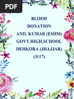 Blood Donation Anil Kumar (Eshm) Govt - High.School Dehkora (Jhajjar) (3117)