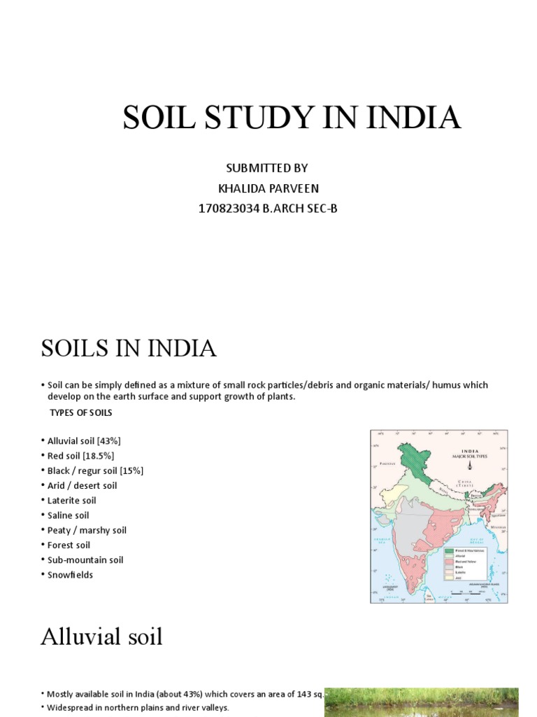 Soil Study In India Pdf Soil Landscape