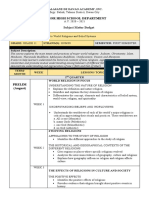 Senior High School Department: Subject Matter Budget