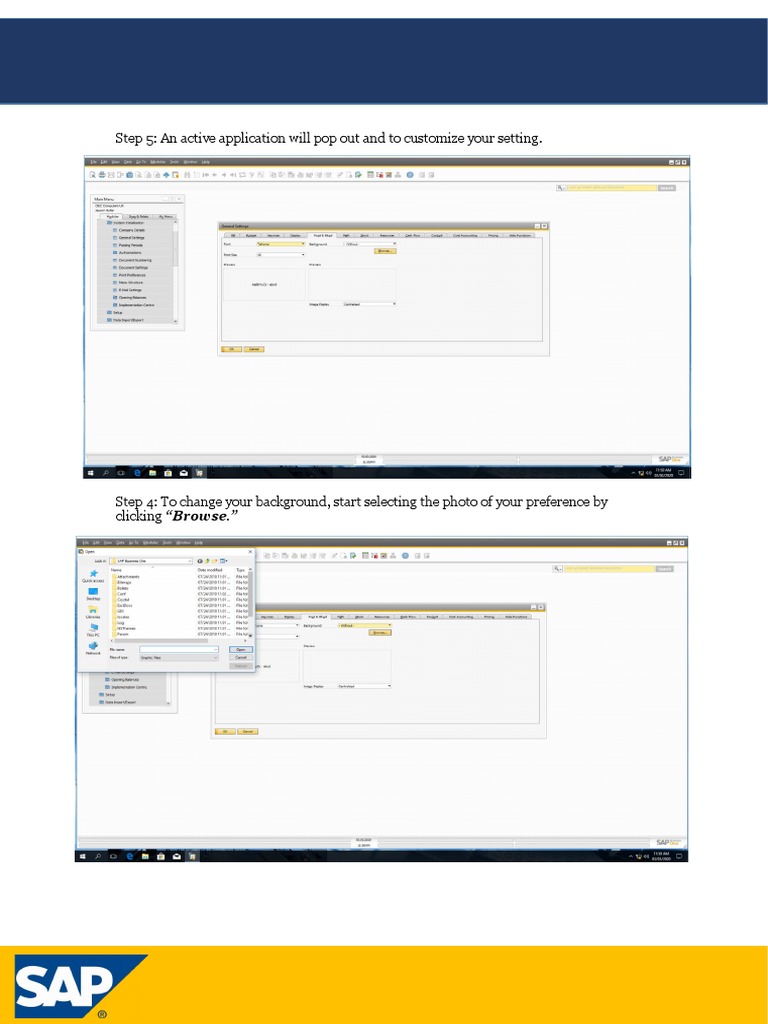 Step 5: An Active Application Will Pop Out and To Customize Your ...