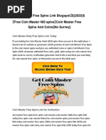 Coin master 1000 free spins link blogspot free