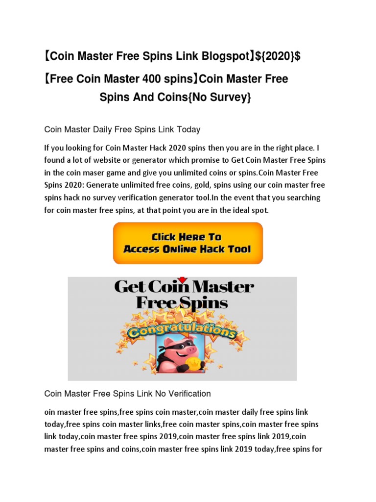 Daily Free Spins For Coin Master 2019