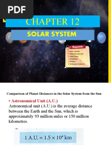 Form 2 Chapter 12 Solar System