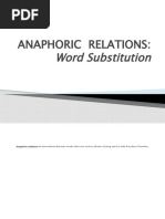 Anaphoric Relations