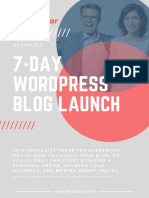 7-Day Wordpress Blog Launch