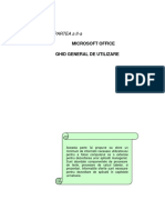 PARTEA A II-a MICROSOFT OFFICE - GHID GENERAL DE UTILIZARE PDF