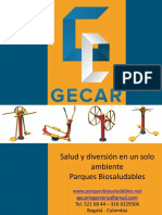 Gecar Fichas Tecnicas - Biosaludables Linea Tradicional + Discapacitados