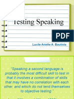 Testing Speaking - Lucile Ariette Bautista