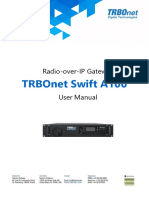 Trbonet Swift A100: Radio-Over-Ip Gateway User Manual