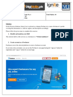 Hands-On Exercise No. 1 Batch: 03 Freelancing Total Marks: 10
