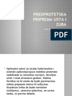 Predavanje 4 Predprotetska Priprema Usta I Zuba